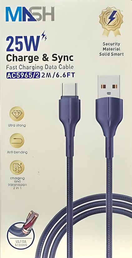 Fast charging cable type C